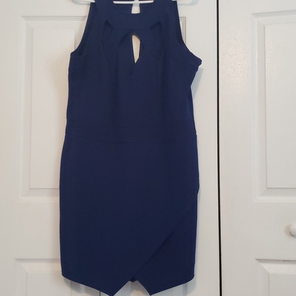 Boohoo Plus Pants - Blue envelope romper size 16